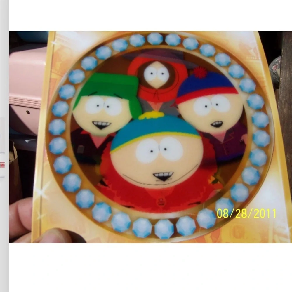 south park or boy picking nose 1pc motion holographic birthday card NW funny fun
